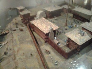 replica of village at Illinois state museum